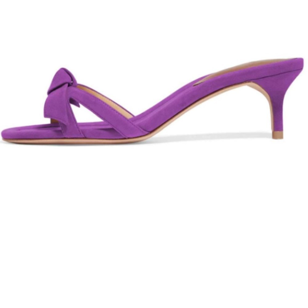 FSJ Bows Mules Summer Open Toe Comfy Shoes